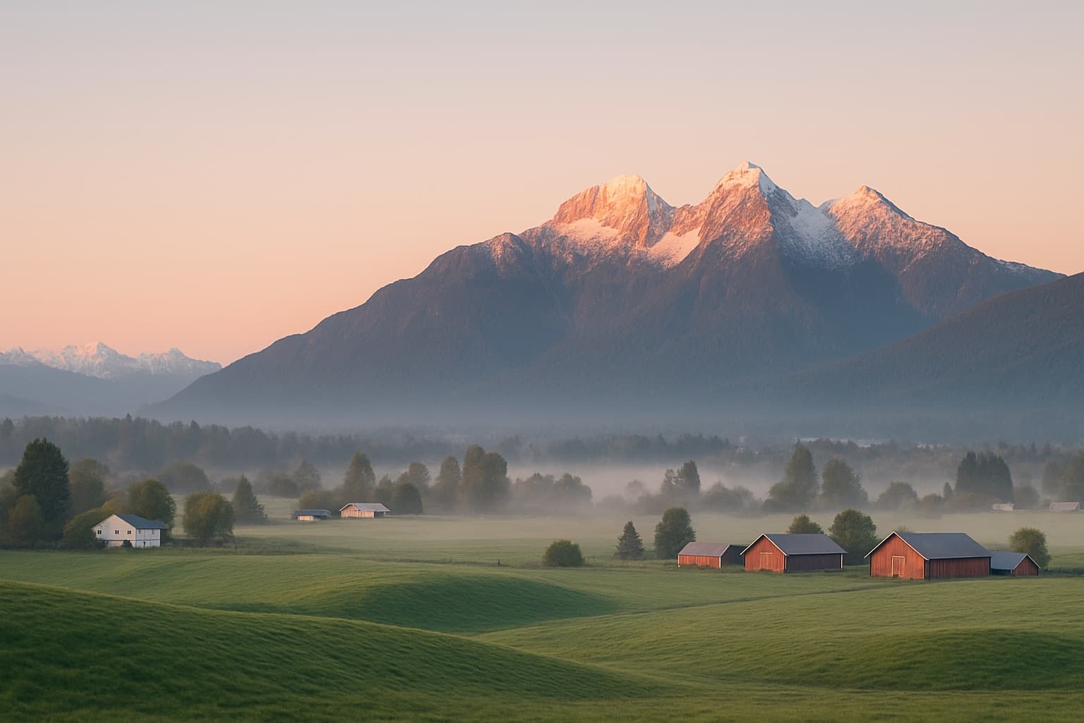 The Golden Ears peaks, Maple Ridge